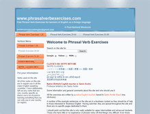 Tablet Screenshot of phrasalverbexercises.com
